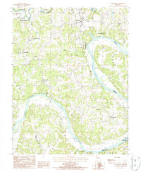 Wardsville 1987 topographic map thumbnail