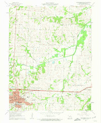 Warrensburg East 1962 topographic map preview