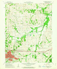Warrensburg East 1962 topographic map thumbnail