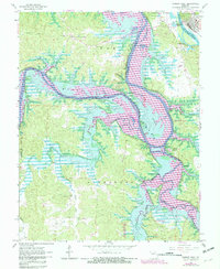 Warsaw West 1965 topographic map thumbnail