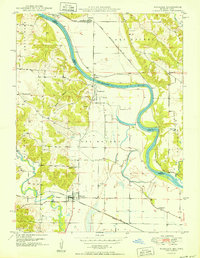 Wayland 1950 topographic map thumbnail