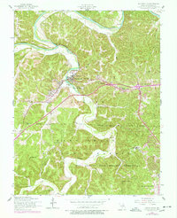 Waynesville 1954 topographic map thumbnail
