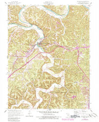 Waynesville 1954 topographic map thumbnail