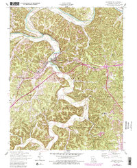 Waynesville 1954 topographic map thumbnail
