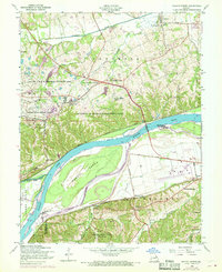 Weldon Spring 1954 topographic map preview