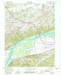 Weldon Spring 1954 topographic map preview