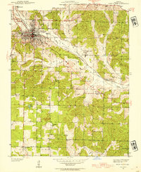 West Plains 1938 topographic map thumbnail