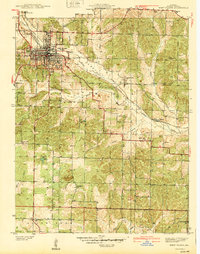 West Plains 1940 topographic map thumbnail