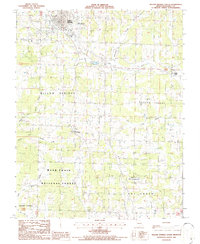 Willow Springs South 1986 topographic map thumbnail