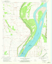 Wolf Island 1969 topographic map thumbnail