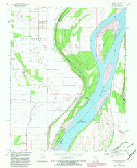 Wolf Island 1969 topographic map thumbnail