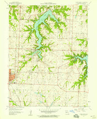 Woods Chapel 1957 topographic map thumbnail