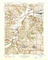 Blue Springs 1947 topographic map thumbnail