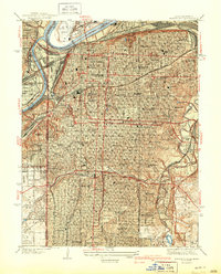 Kansas City 1940 topographic map thumbnail