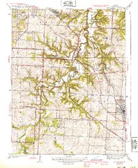 Lees Summit 1939 topographic map thumbnail