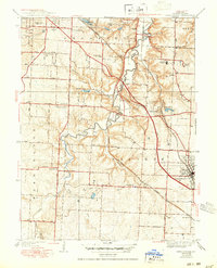 Lees Summit 1939 topographic map thumbnail