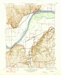 Missouri City 1947 topographic map thumbnail