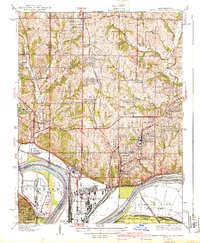 North Kansas City 1940 topographic map thumbnail