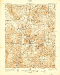 Ironton 1937 topographic map thumbnail