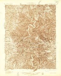Macks Creek 1934 topographic map preview