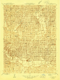 Pattonsburg 1946 topographic map thumbnail