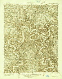 Waynesville 1936 topographic map thumbnail