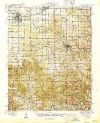 Aurora 1945 topographic map thumbnail
