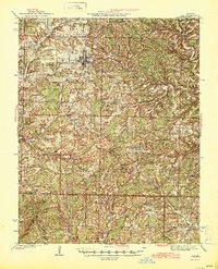 Ava 1945 topographic map thumbnail