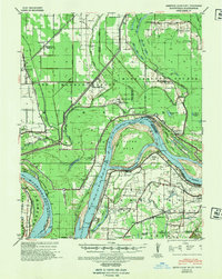 Bayouville 1939 topographic map thumbnail