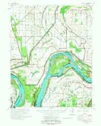 Bayouville 1972 topographic map thumbnail