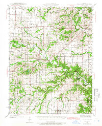Bellflower 1942 topographic map thumbnail
