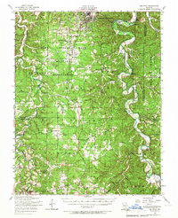 Big Piney 1954 topographic map preview