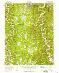 Big Piney 1954 topographic map thumbnail