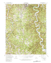 Big Piney 1954 topographic map thumbnail