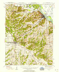 Bowling Green 1937 topographic map thumbnail