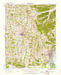 Cape Girardeau 1922 topographic map thumbnail