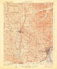 Cape Girardeau 1924 topographic map thumbnail