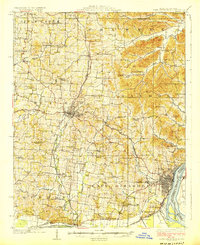 Cape Girardeau 1924 topographic map thumbnail
