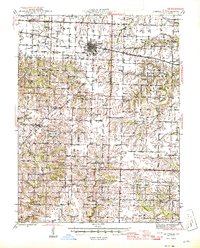 Centralia 1945 topographic map thumbnail