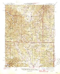 Edgar Springs 1945 topographic map thumbnail