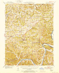 Eugene 1951 topographic map thumbnail