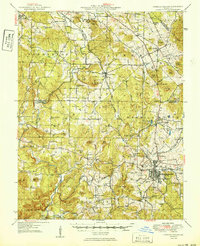 Fredericktown 1950 topographic map thumbnail
