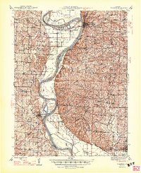 Glasgow 1947 topographic map thumbnail