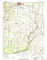 Harviell 1964 topographic map thumbnail