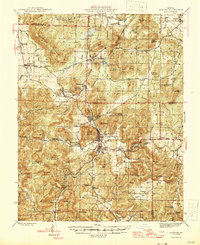 Ironton 1946 topographic map thumbnail