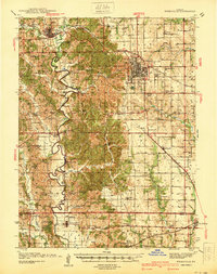 Kirksville 1940 topographic map thumbnail