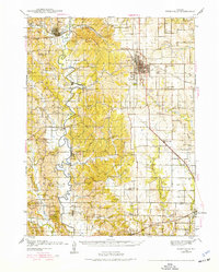 Kirksville 1938 topographic map thumbnail