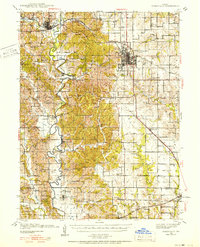Kirksville 1938 topographic map thumbnail