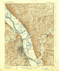 Leavenworth 1910 topographic map thumbnail