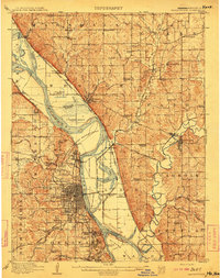 Leavenworth 1910 topographic map thumbnail